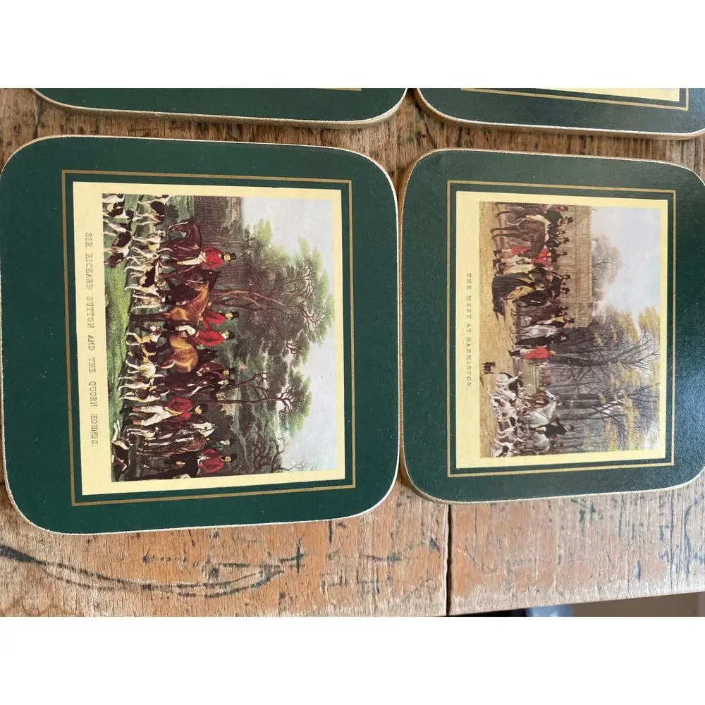 Vintage Ralph Lauren Inspired Coaster set of 6 New in original box